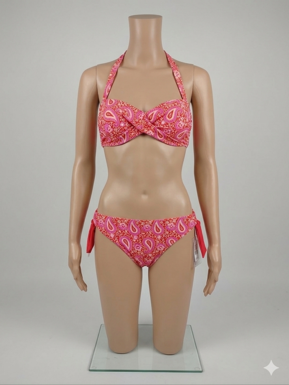 Pink Paisley Two-Piece Bikini Set